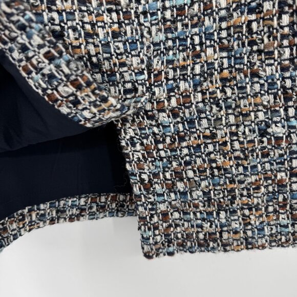 Talbots Womens Tweed Skirt Size 8 Multi-Color Wool Blend Fully Lined - Picture 9 of 10